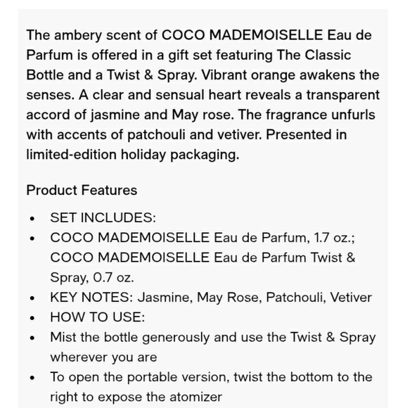 NEW ! CHANNEL Coco MADEMOISELLE parfum - Picture 2 of 4